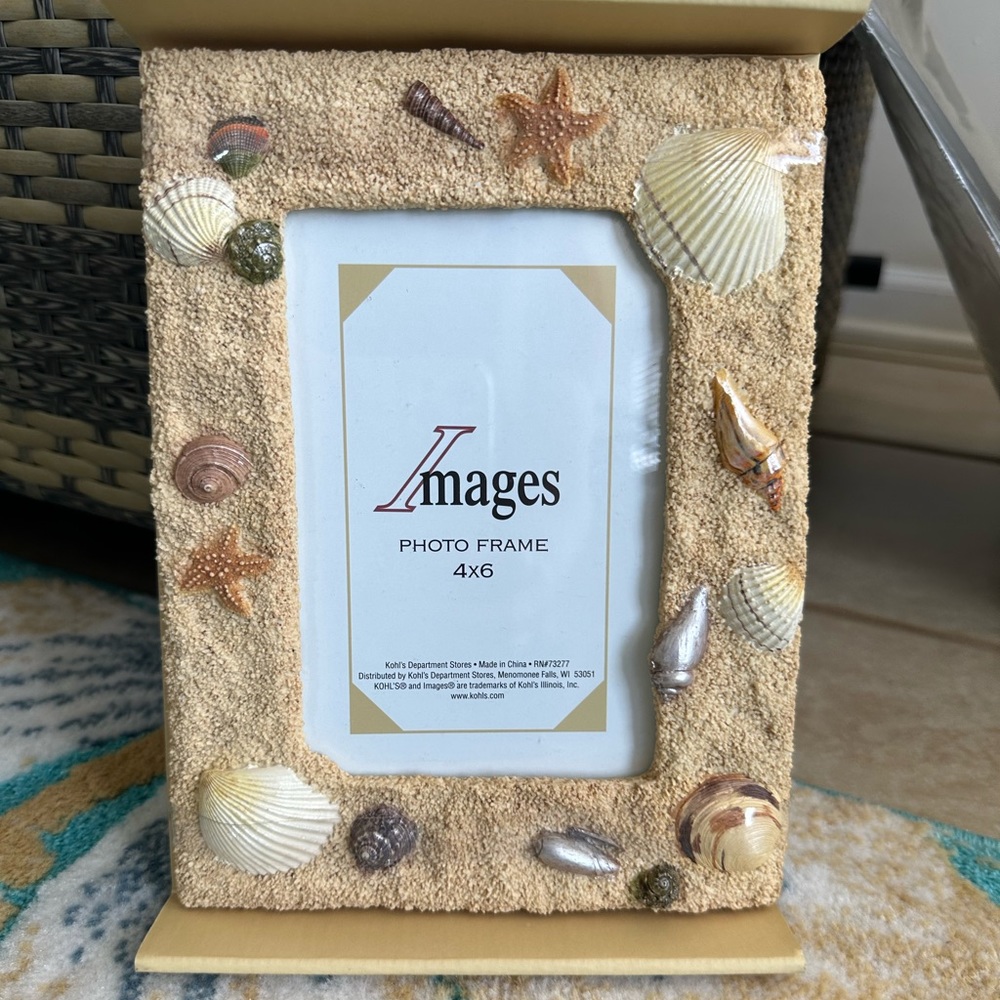 Beach Theme Picture Frame 4x6, New